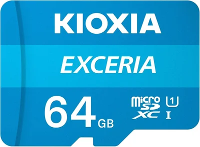 KIOXIA(キオクシア) 旧東芝メモリ microSD 64GB UHS-I Class10 (最大読出速度100MB:s) Nintendo Switch動作確認済 国内サポート正規品 メーカー保証5年 KLMEA064G