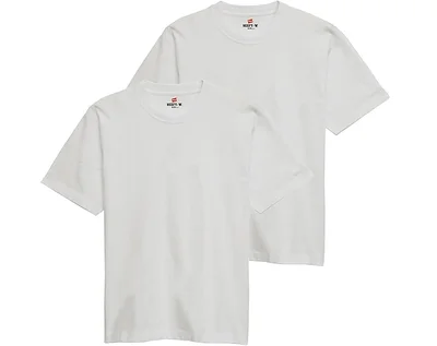 [Hanes] ビーフィー Tシャツ 半袖 丸首 2枚組 綿100% 丸胴仕様 タグレス仕様 2P H5180-2 メンズ