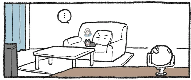 離れてみると案外寂しい!? ペットカメラに向かって出張中の社長に話しかけると／ねこに転生したおじさん2（8）