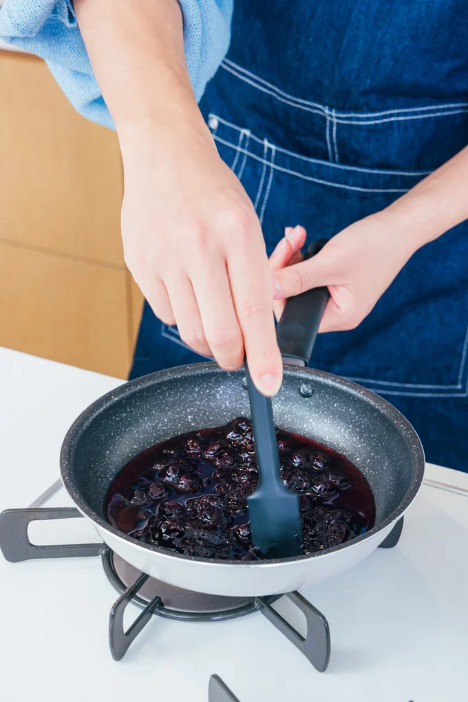 ブルーベリーの果肉はそのままでOK