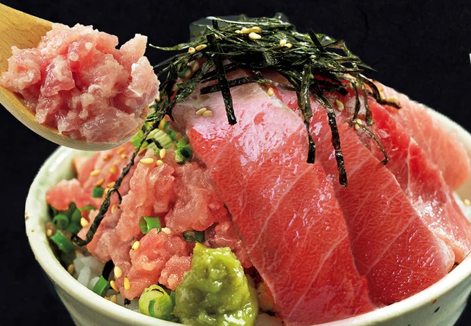 [千葉県君津市]清幸丸水産 ねぎとろと切り落としセット 1.15kg