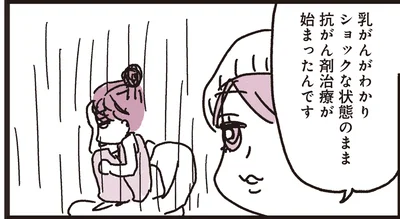 ショックな状態のまま抗がん剤治療が始まったんです