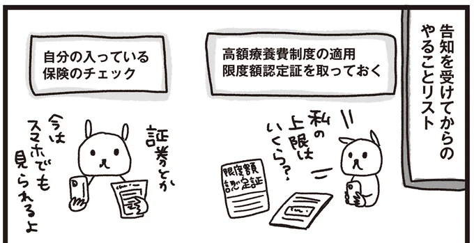 告知をうけてからのやること