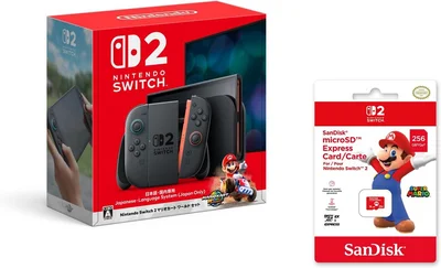 Nintendo Switch 2(日本語・国内専用) マリオカート ワールド セット+SanDisk microSD Express Card 256GB for Nintendo Switch 2