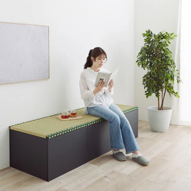 ハイタイプはベンチやチェアとしても使える高さ約45センチ