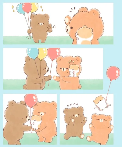 『こぐまくんとハムさん』より