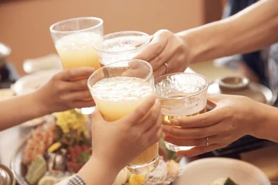  炭酸で割ることで、濃厚なフルーツの甘さと、炭酸のシュワシュワ感が絶妙にマッチ
