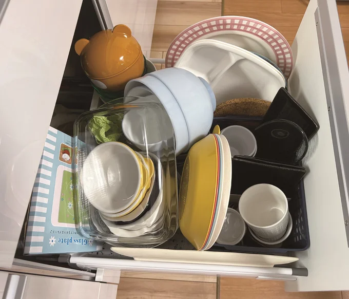 たまに使う食器を入れていた引き出し1つ分を見直し