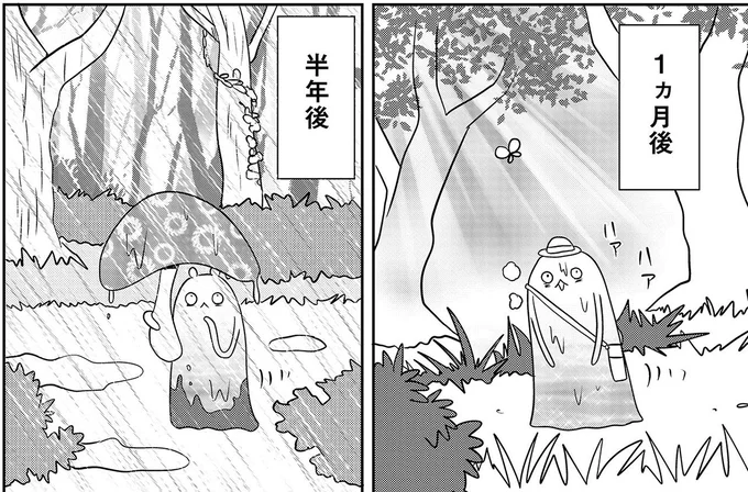 1カ月後、半年後