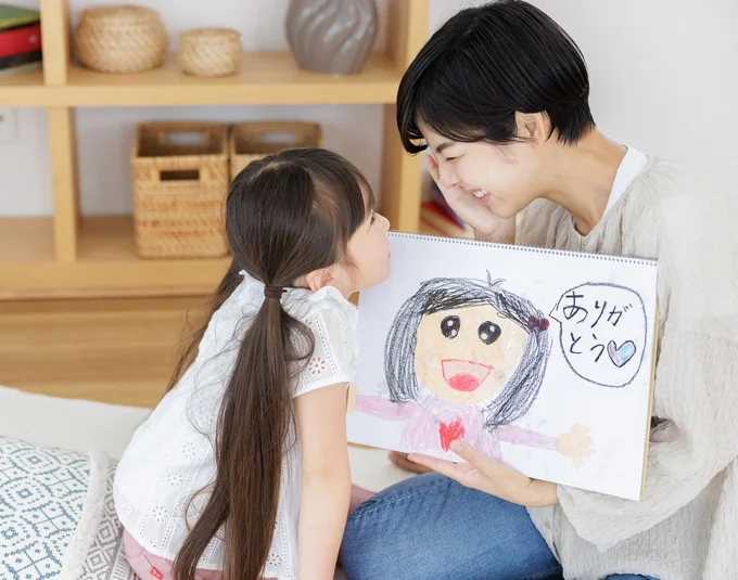 20～30代のお母さんは子どもが書いた絵や手紙をもらうのがうれしい
