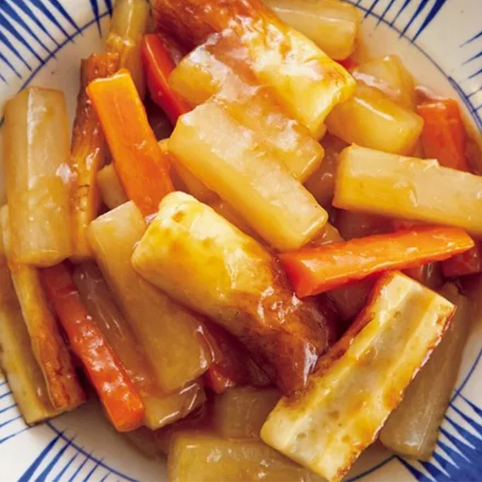 ご飯がどんどん進む!「大根とちくわの甘酢炒め」