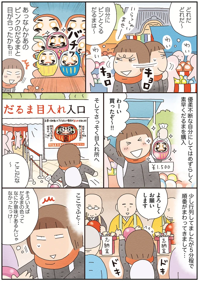 さっそく目入れ所へ