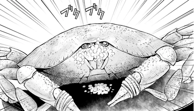 頼んだのはカニとパイナップル