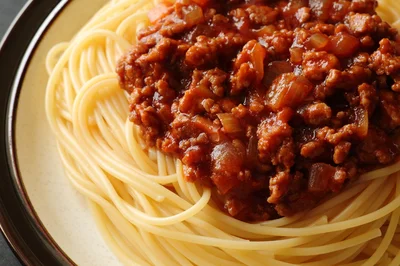 食物繊維が手軽に摂れる「ミートソーススパゲッティ」