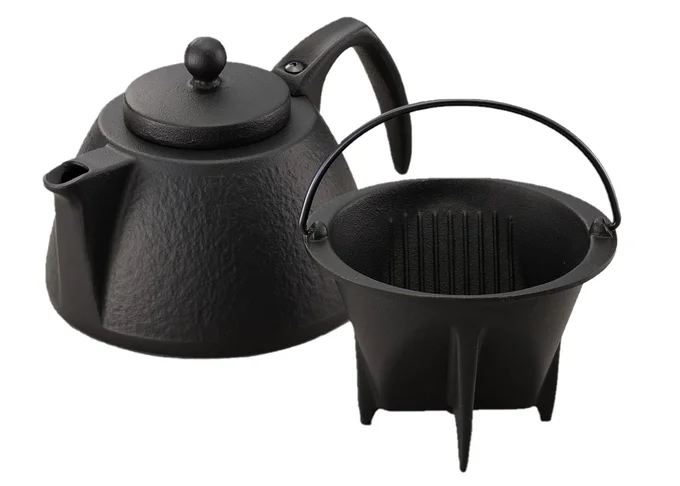 南部鉄器 岩鋳 コーヒーポットセット 0.75L