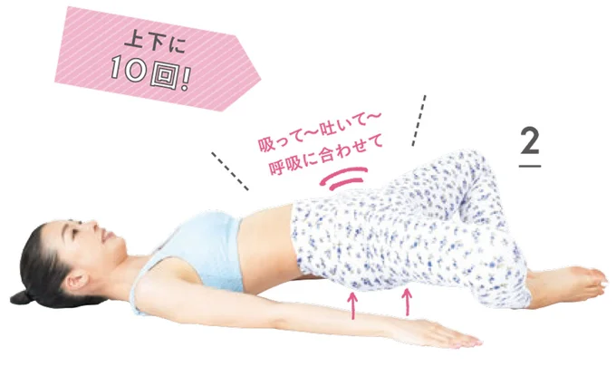 呼吸に合わせて