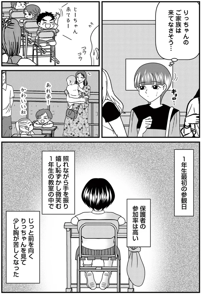 1年生最初の参観日