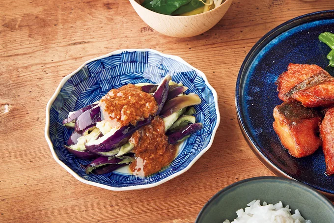 レンチンなすでお手軽副菜!「ツナマヨがけ」と「みそだれサラダ」