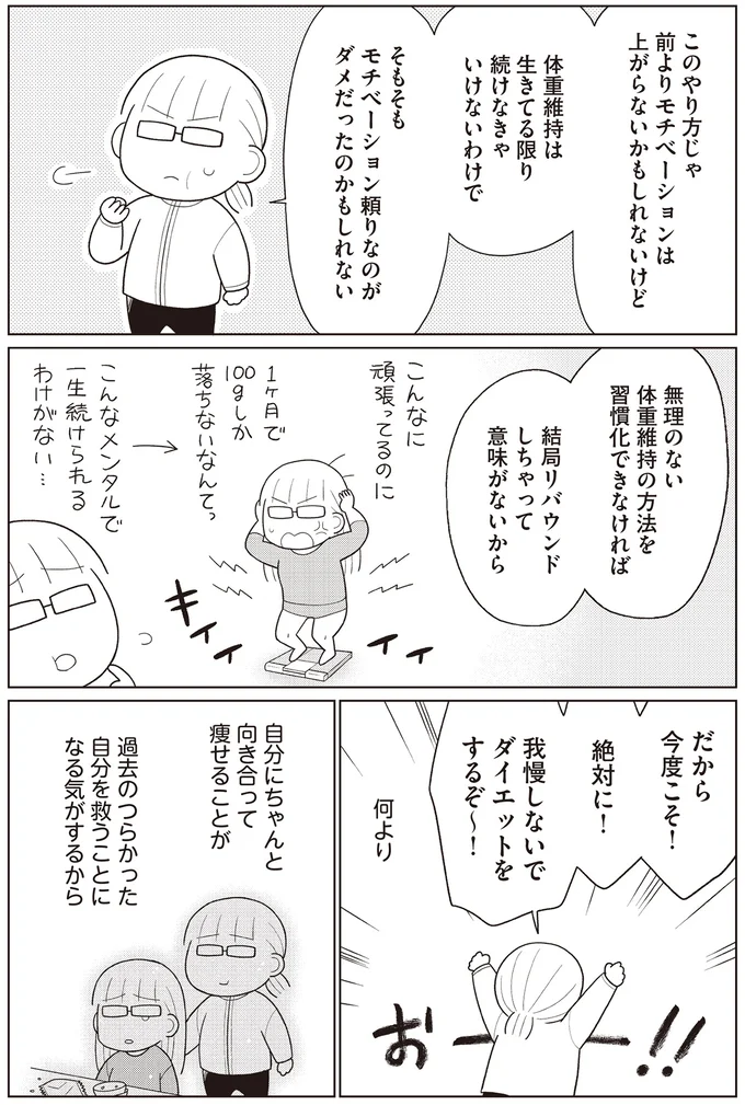 『痩せるより大切なことに気づいたら、人生で一番楽に17kgのダイエットに成功しました』より