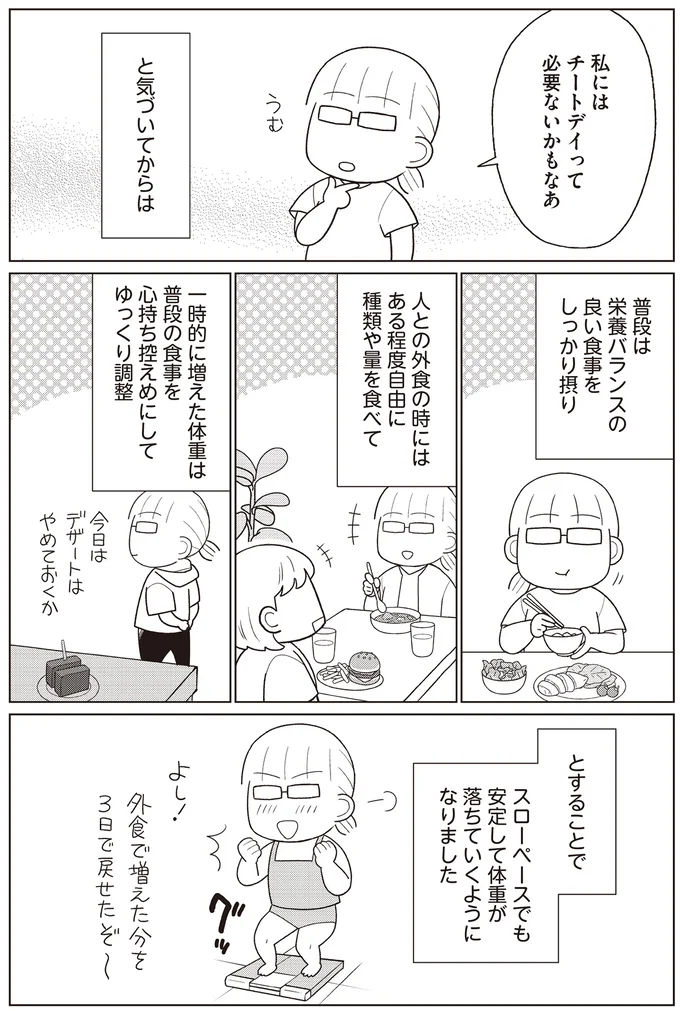 『痩せるより大切なことに気づいたら、人生で一番楽に17kgのダイエットに成功しました』より