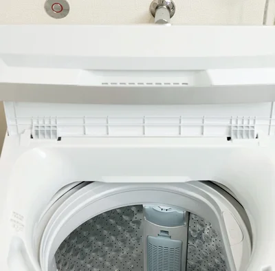 洗濯機の使用後、ふたをあけておく