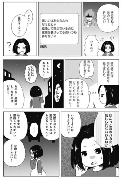 『熟年不倫サレ母は今日も離婚に踏み切れない』より