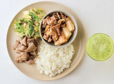 減量の味方！ 豆腐＆こんにゃくで「豚こま豆腐のすき焼き風プレート」【まる式ダイエット】