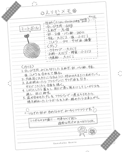 えりかメモ「ミートボール」