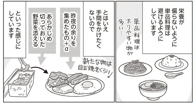 無理しても続かない！ 「我慢はしない」けど「体重は落ちていく」食事内容を模索しました／人生で一番楽に17kgのダイエットに成功しました（3）