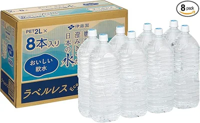 伊藤園 磨かれて、澄みきった日本の水 2L 8本
