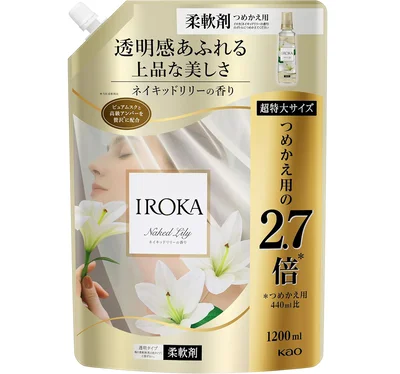 12位はフレアフレグランス IROKA 液体 柔軟剤 香水のように上質で透明感あふれる香り ネイキッドリリーの香り 1200ml 大容量