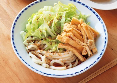 冷やし刻みきつねうどん