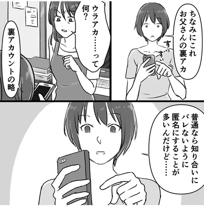 『このエロ裏アカ、パパだよ　娘はすべて知っていた』より