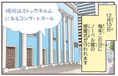 毎年この日にノーベル賞の授賞式が行われます