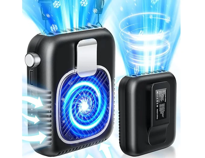 【2025新 発売・1台5役】 腰掛け扇風機 ベルトファン 強力 大風量 20dB極静音 無段階風量調整 軽量 Type-C急速充電 48H長時間稼働
