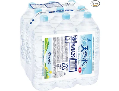 サントリー天然水 ラベルレス 段ボール無しでお届け(エコフィルム包装) 2L×9本 南アルプス【Amazon.co.jp限定】