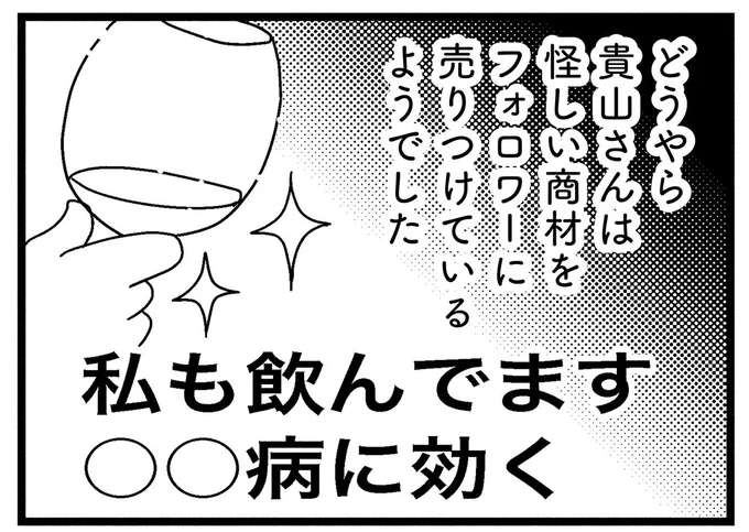 怪しい商材を売りつけているようでした
