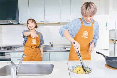 盛り付けで大盛り上がり