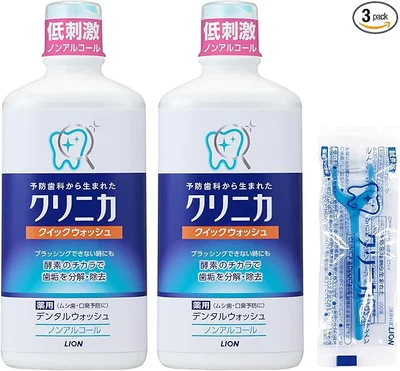 クリニカ [医薬部外品]クイックウォッシュ デンタルリンス 450ml×2個 +フロス
