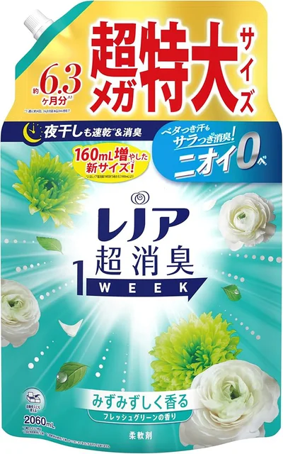 レノア 超消臭1WEEK 柔軟剤 詰め替え 2,060mL