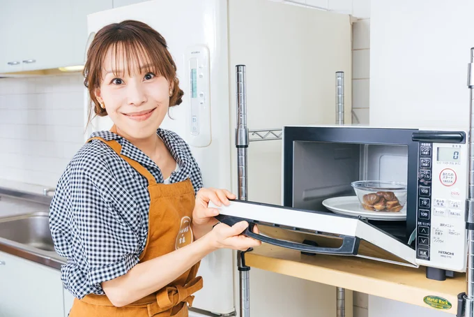 600Wで2分ほど加熱します