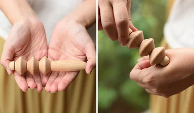 手と肌になじむ木のぬくもり