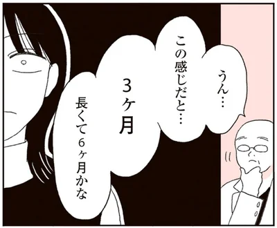 この感じだと…3ヶ月