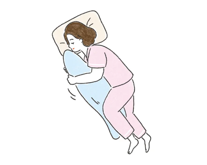 抱き枕で背中を開放すればぐっすり眠れる！