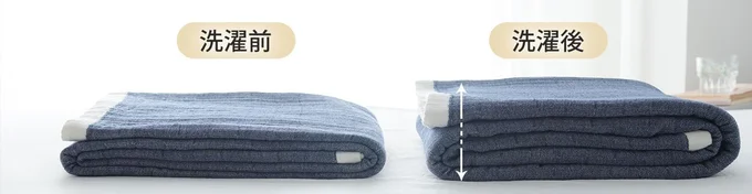 洗濯や使用するほどに柔らかさが増して、ふんわりとした風合いに！