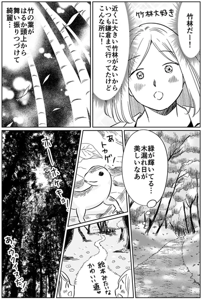 竹林だー！
