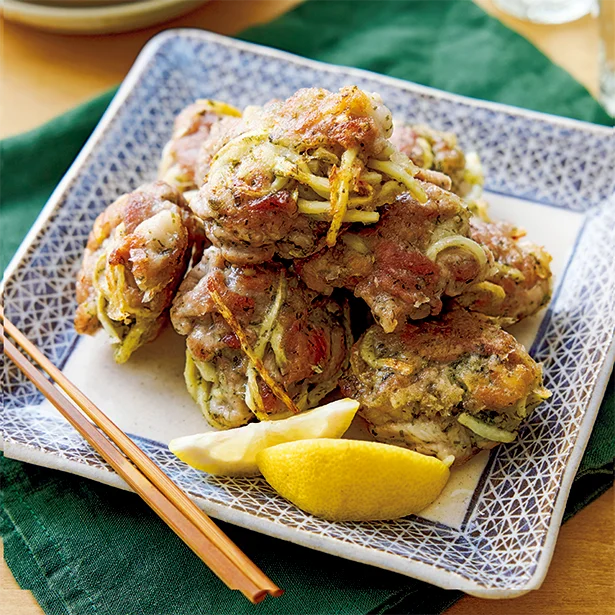 白だしと青のりが風味豊か！家計にやさしい安うまおかず「豚こまとたけのこの塩から揚げ」