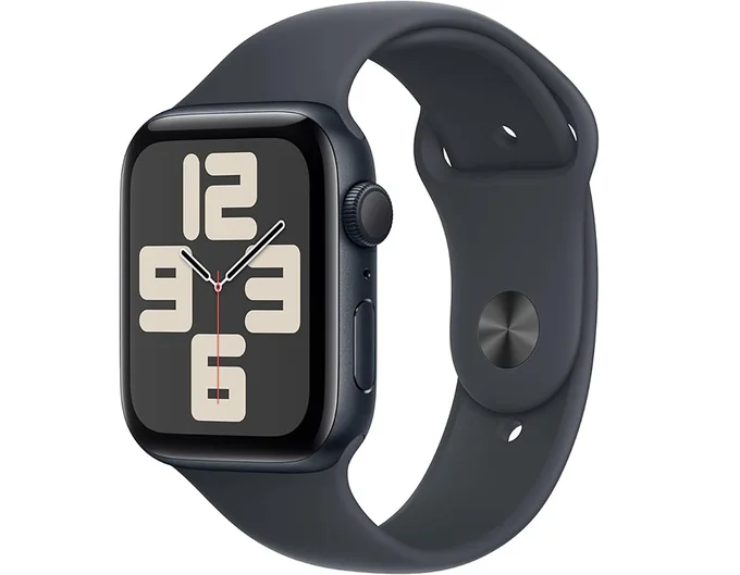 Apple-Watch-SE(第-2-世代)[GPS-モデル、44mm-ケース]ミッドナイトアルミニウムケースとミッドナイトスポーツバンド