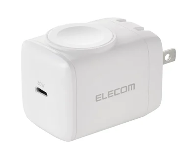 エレコム 充電器 Type-C 30W Apple Watch 対応 1ポート USB PD対応 折りたたみ式プラグ ホワイト EC-AC9830WH