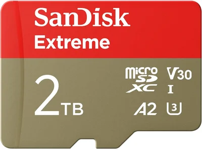 【 サンディスク 正規品 】 SanDisk microSD 2TB UHS-I U3 V30 書込最大140MB:s Full HD & 4KExtreme SDSQXAV-2T00-GH3MA